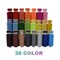 72 Pieces Bobbins Sewing Threads Kit, 36 Colors Spools 360Yards per Polyester Thread, 36 Colors Prewound Bobbin with Case for Hand Machine Sewing
